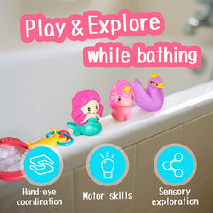 Hely Cancy soft grip bath toys easy for little hands to grasp.