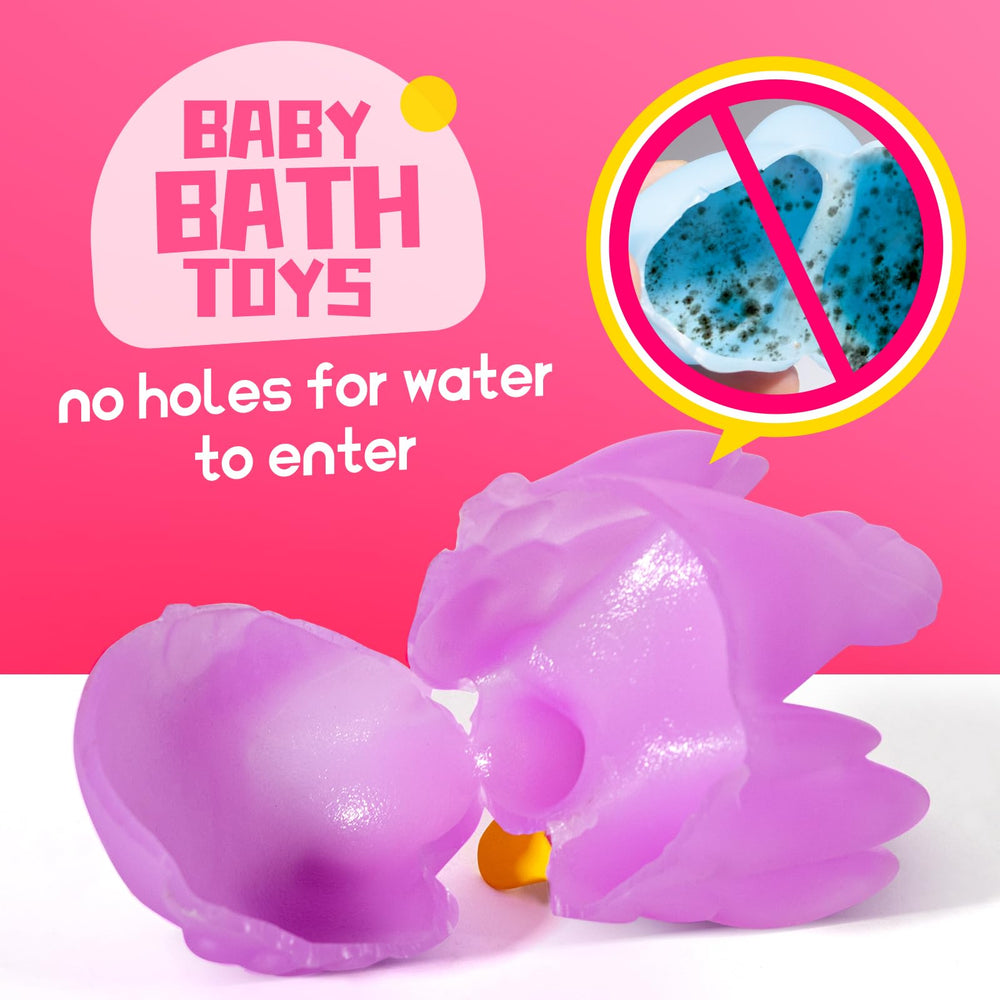Hely Cancy soft rubber bath toy with easy-grip for tiny hands.