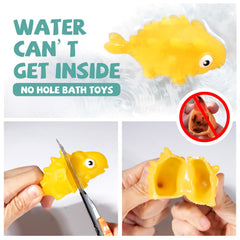 Hely Cancy soft rubber bath toy offers easy grip for tiny hands.