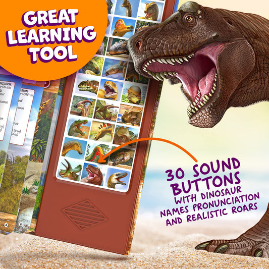 Hemalleon dinosaur sound buttons deliver realistic roars for interactive play.