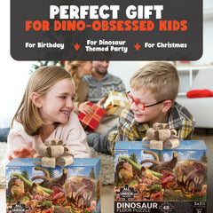 Hemalleon gift-worthy dinosaur puzzle for kids ages 3 and up.