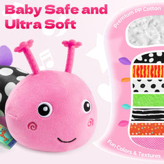 HEMRLY Caterpillar crinkle texture invites tactile exploration and calm play