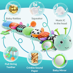 HEMRLY caterpillar crinkle texture encourages tactile exploration for little hands.