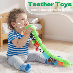 HEMRLY Caterpillar textures encourage tactile exploration during tummy time