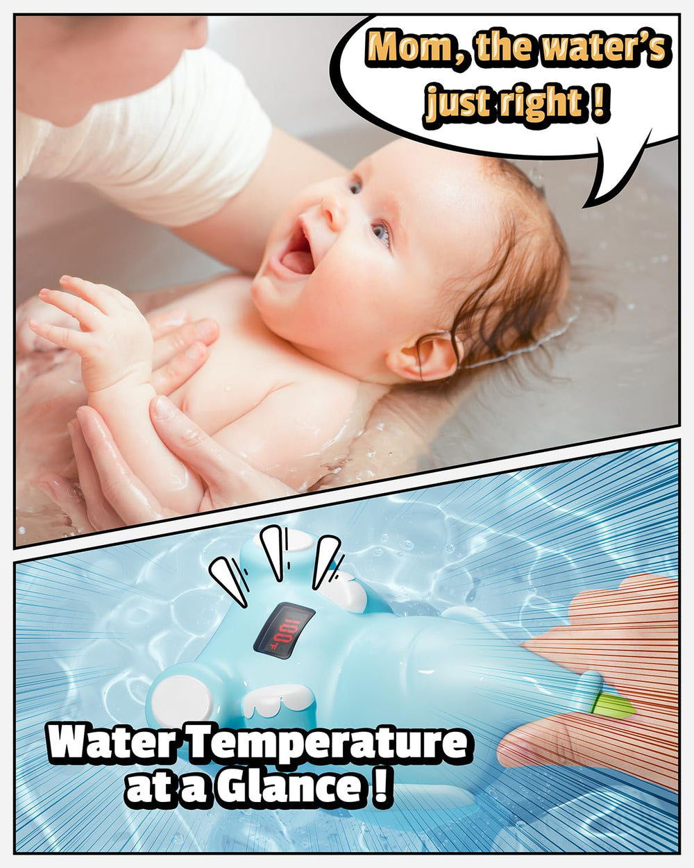 HEMRLY IPX7 waterproof bath toy keeps water out