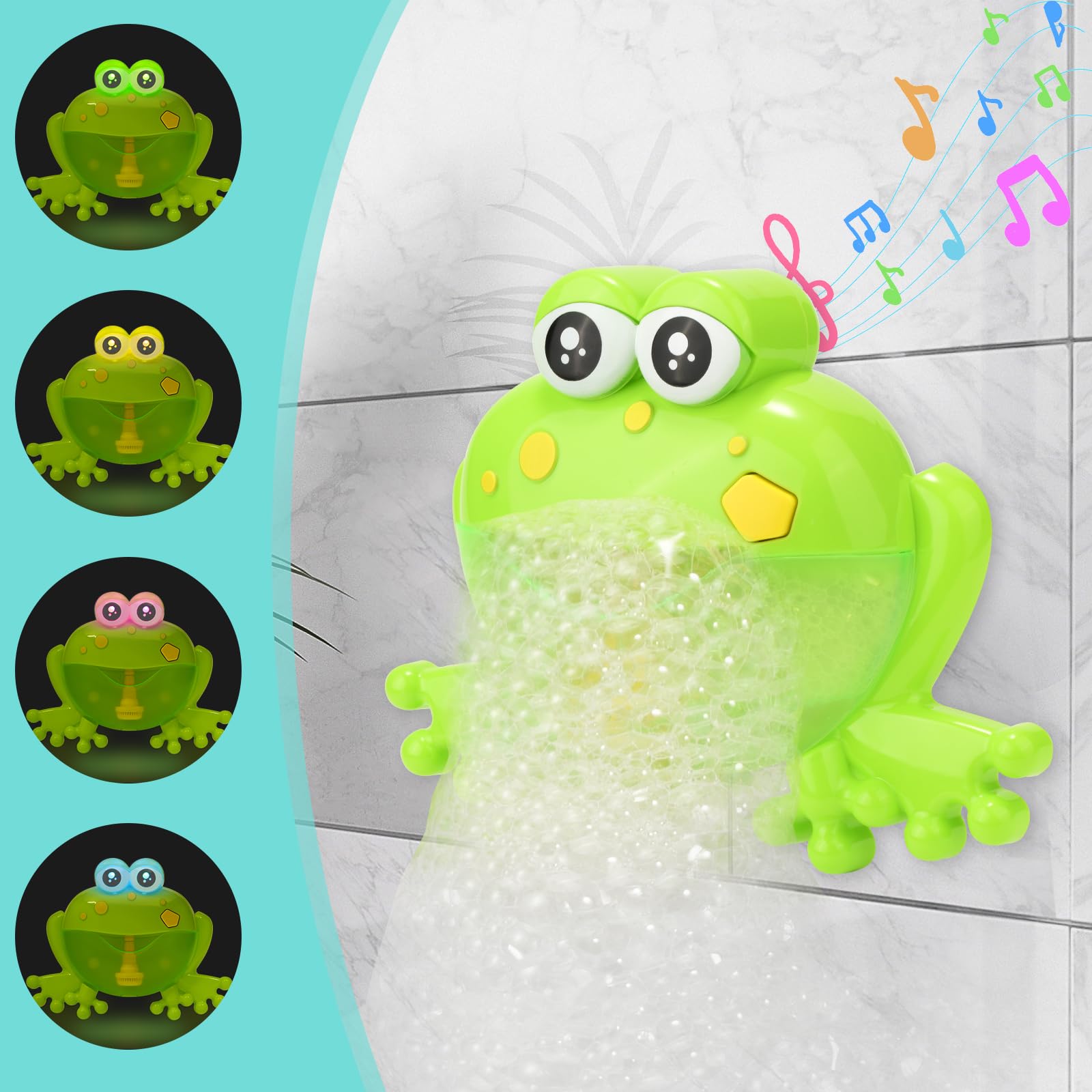 HengGL bubble maker with 24 music tracks for varied bath moods.