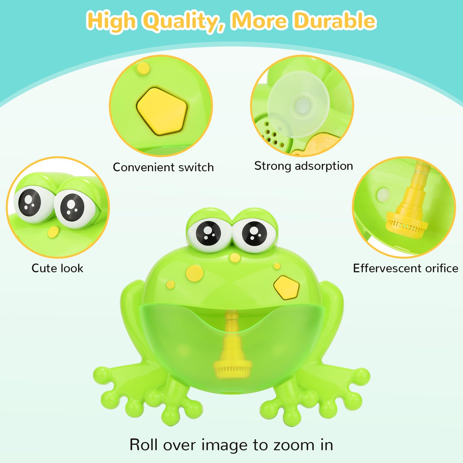HengGL portable bubble toy ideal for bath, pool, or travel.