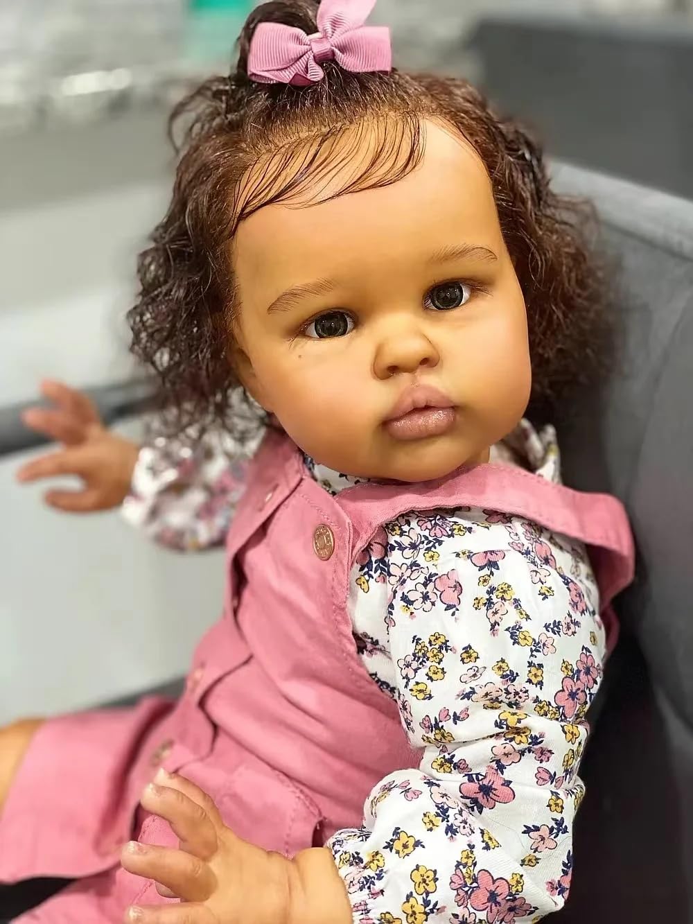 Hengluck realistic reborn baby doll 24 inches with open eyes for lifelike display and gentle play