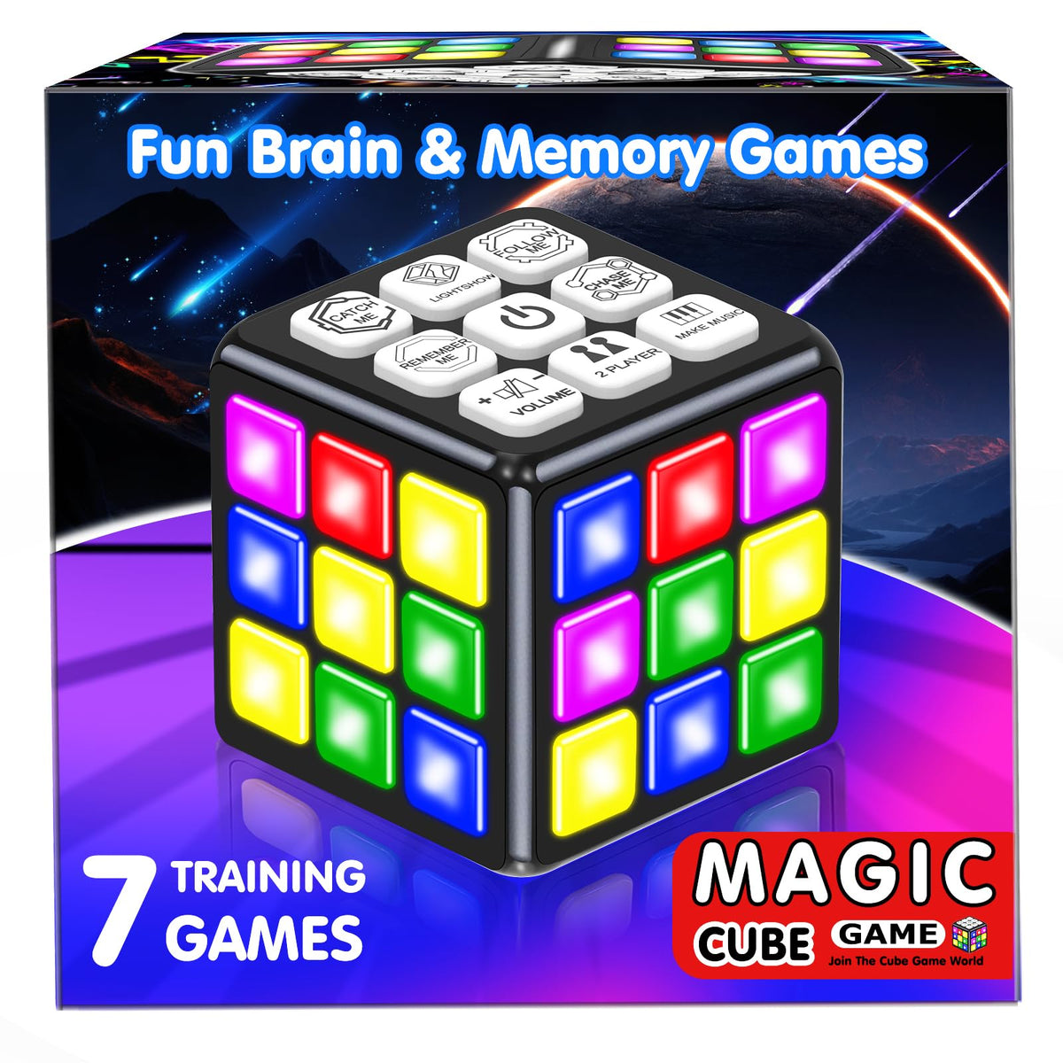 HengsolTalk cube lightshow provides vibrant LEDs for quick breaks and travel fun.