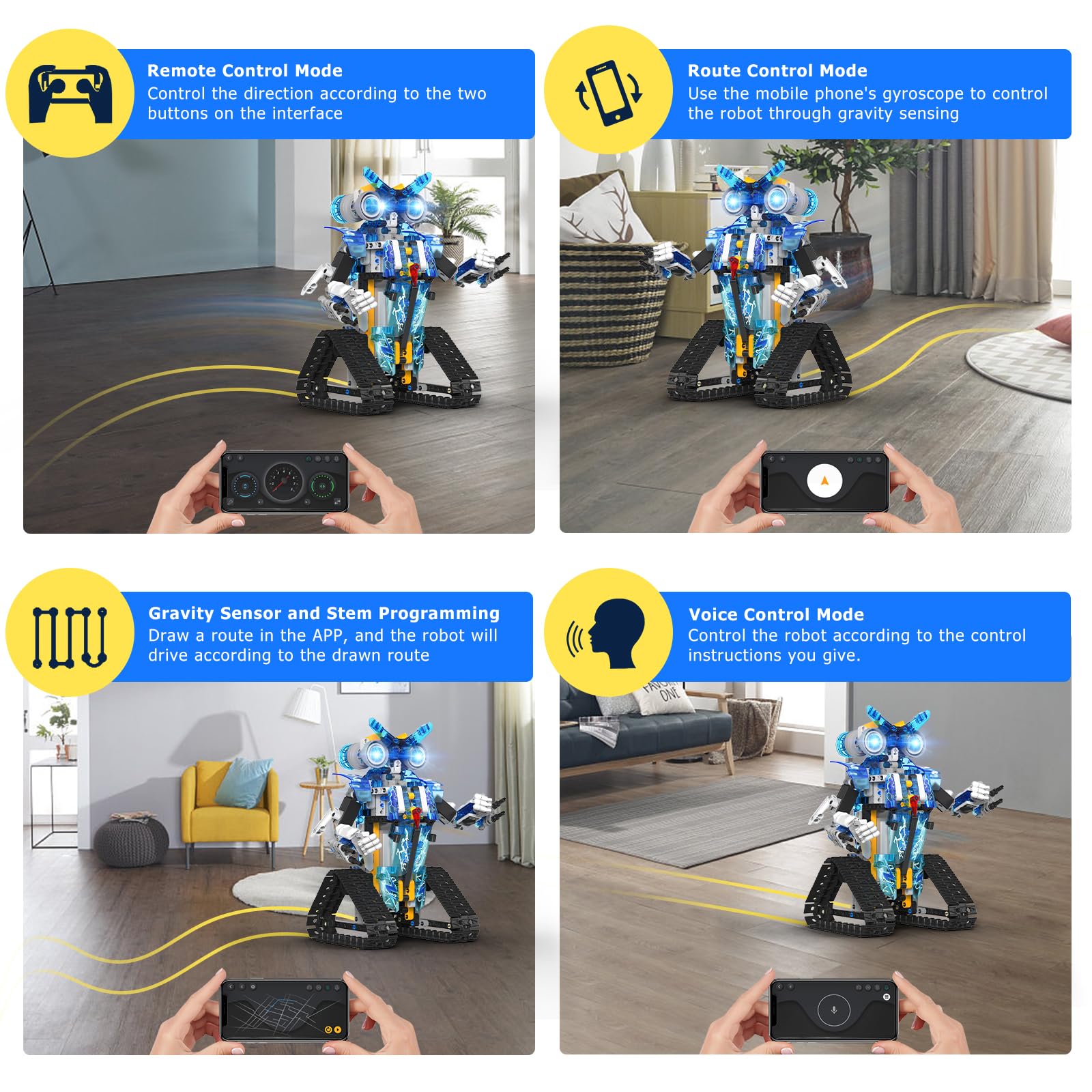 Henoda app programming mode enables STEM learning via Bluetooth