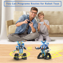 Henoda robot in action pose demonstrates versatile motion during play