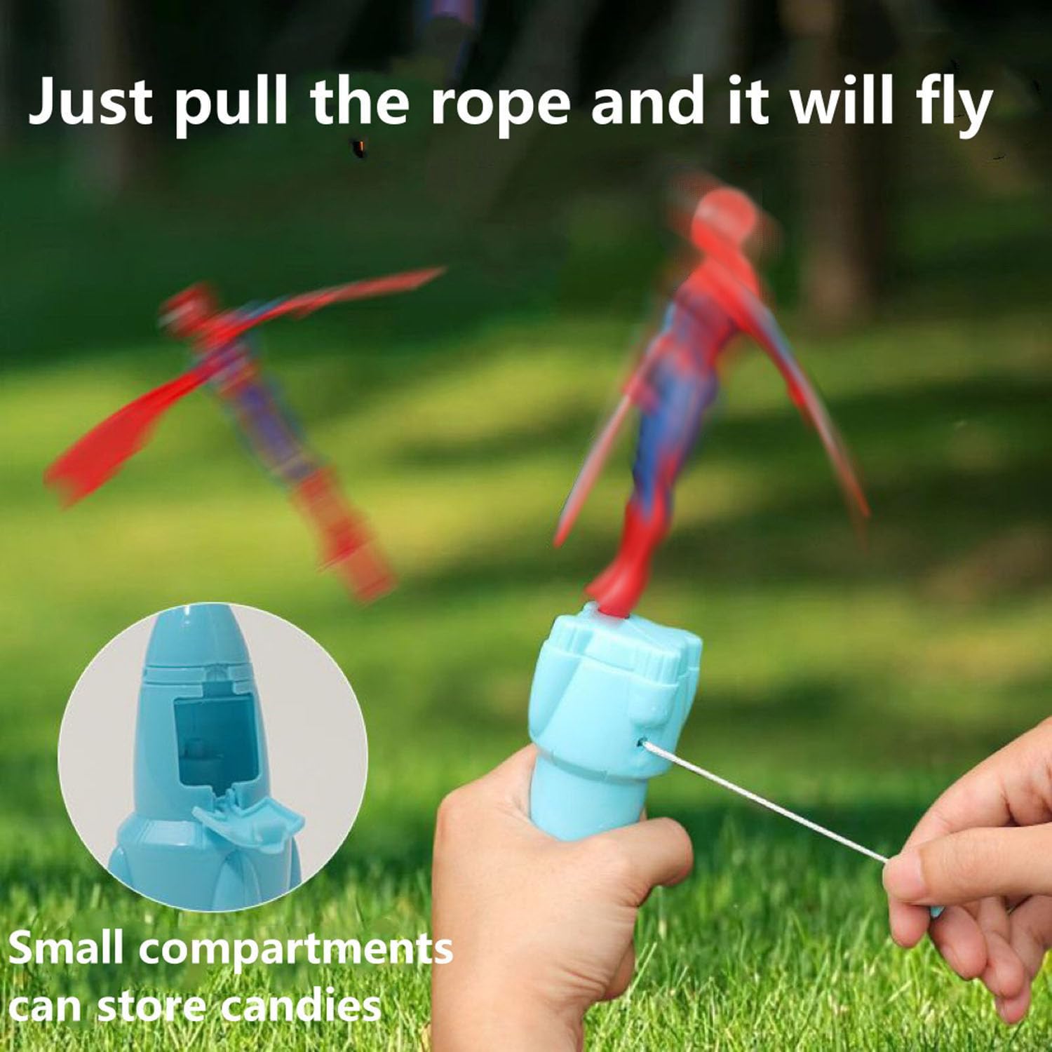 HENRYZH superhero flying toy figure 3 ready for indoor games
