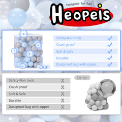 Heopeis 2.2-inch balls fit little hands and prevent choking risk