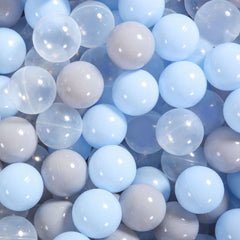 Heopeis blue ball pit balls create a soft, safe play space for toddlers