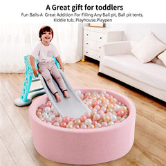 Ball pit setup with Heopeis balls in play area.