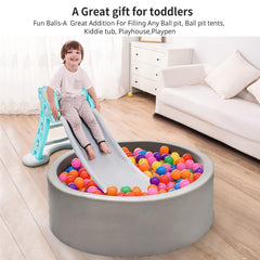 Heopeis 2.2-inch ball close-up showcasing safe toddler-friendly size.