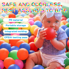Heopeis crush-proof ball for durable use in tents, pools, and play areas.