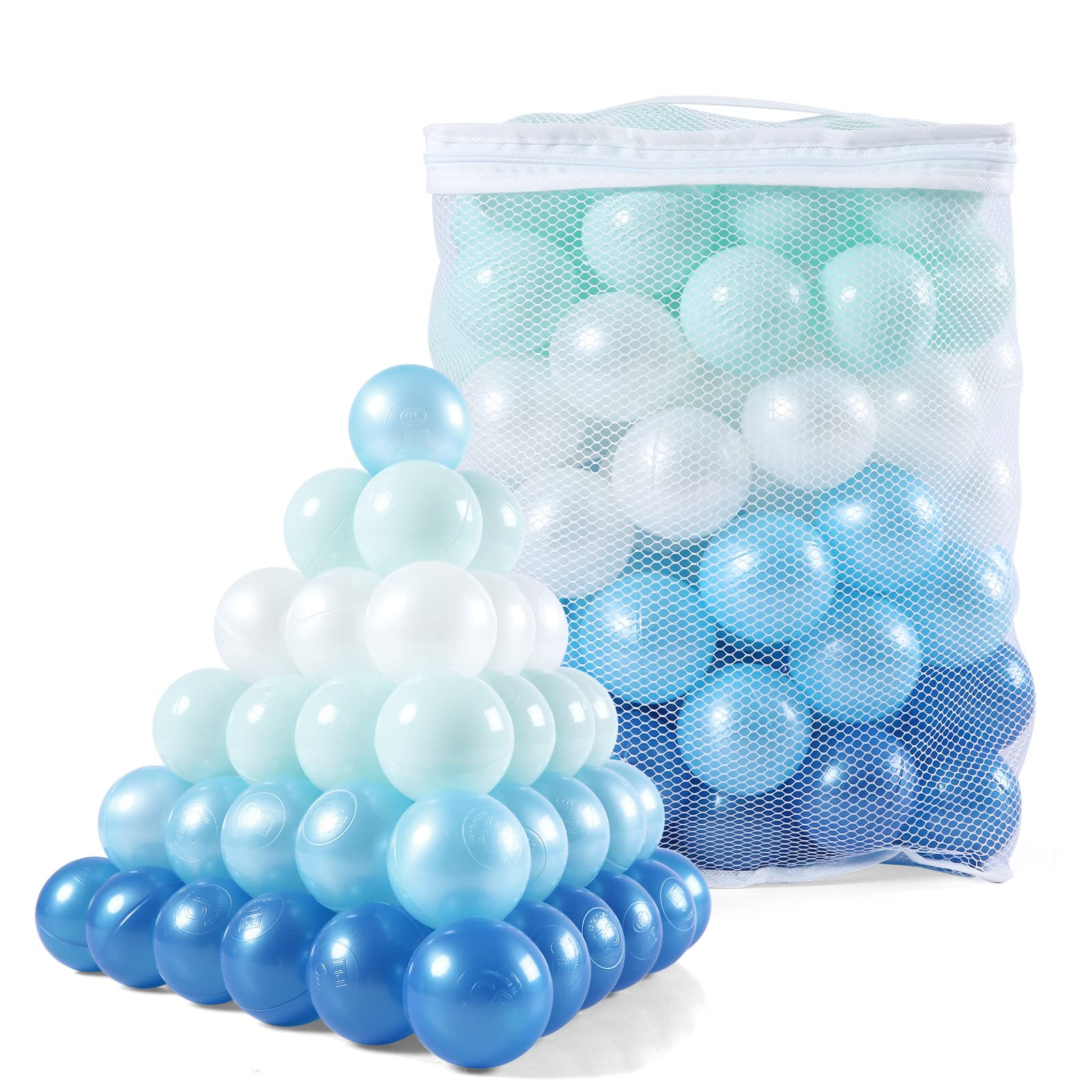 Heopeis pit balls in pool setting invite splash-friendly fun and exercise.