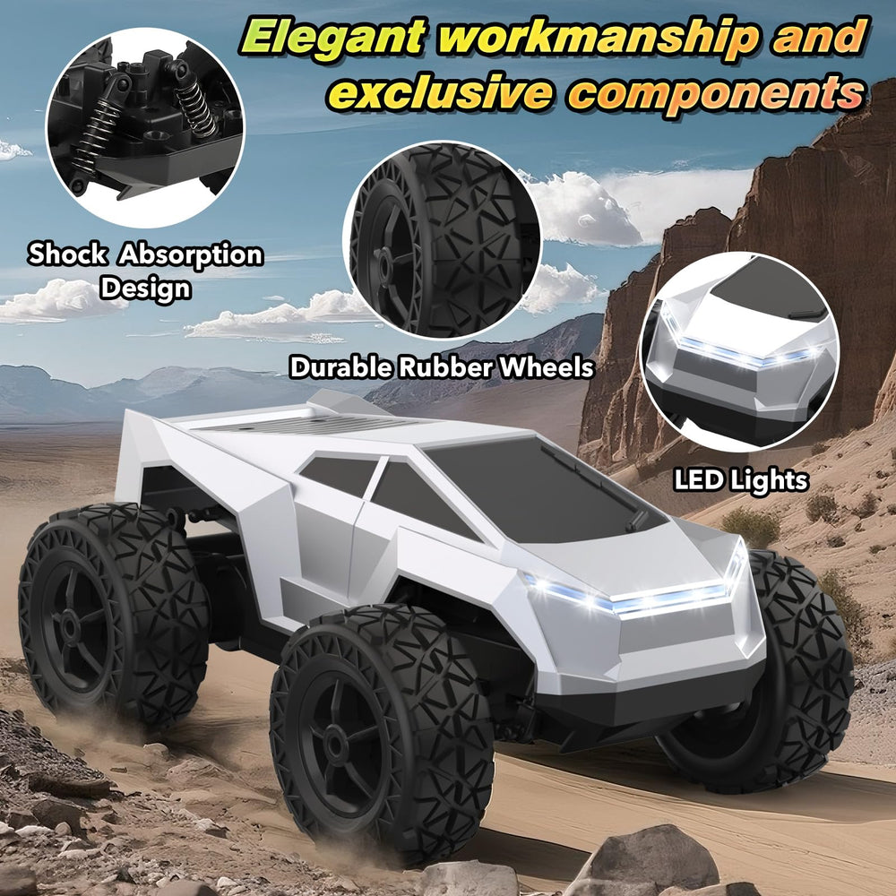 Hepoasky off-road tires provide grip on dirt, grass, and sand.