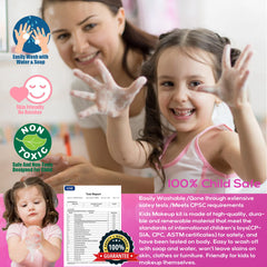 HERAPFANN child safe water soluble makeup designed for gentle, easy removal.