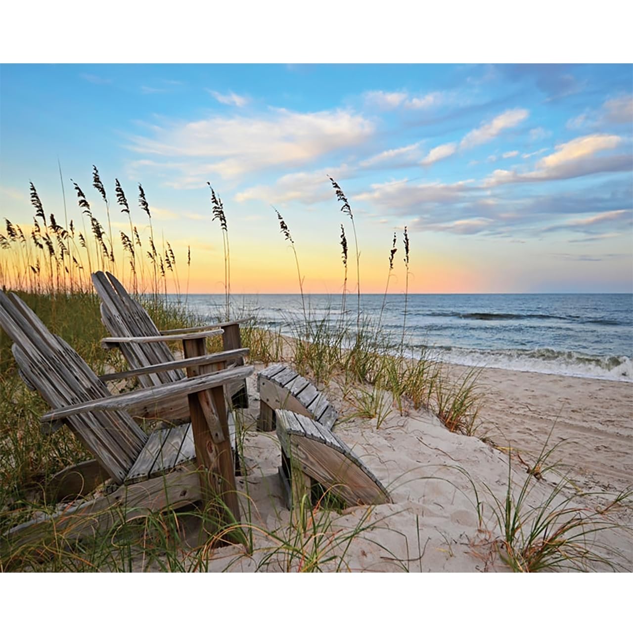 Heritage Puzzle Ocean Horizon image with tranquil tones for focus.