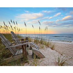 Heritage Puzzle Ocean Horizon image with tranquil tones for focus.