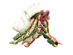 Hermit Crab Articulated Toy out of shell for satisfying fidgeting.