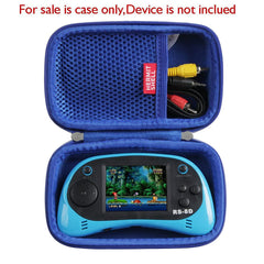 Hermitshell EASEGMER kids handheld blue side view compact travel solution for kids