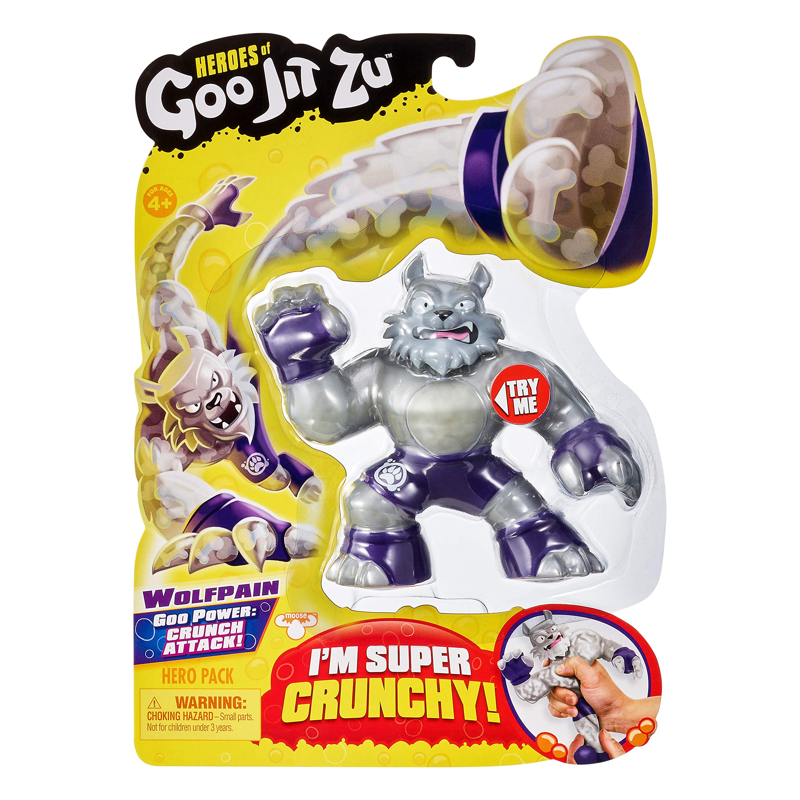 Heroes of Goo Jit Zu Wolfpain action pose supports dynamic storytelling.