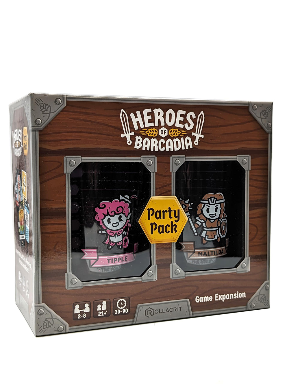 HEROES OF BARCADIA Rollacrit dungeon tiles are waterproof for spill-prone adventures.