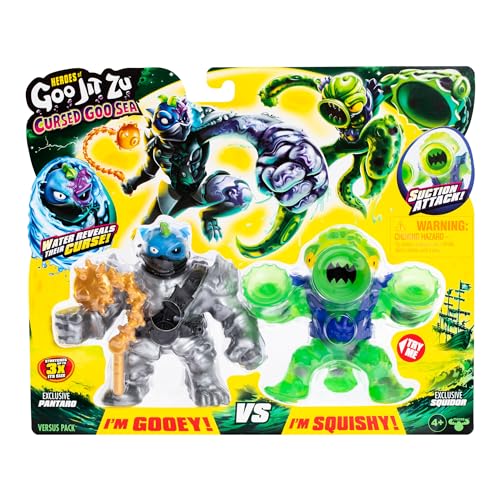 Heroes of Goo Jit Zu Cursed Goo Sea two exclusive figures for imaginative play.