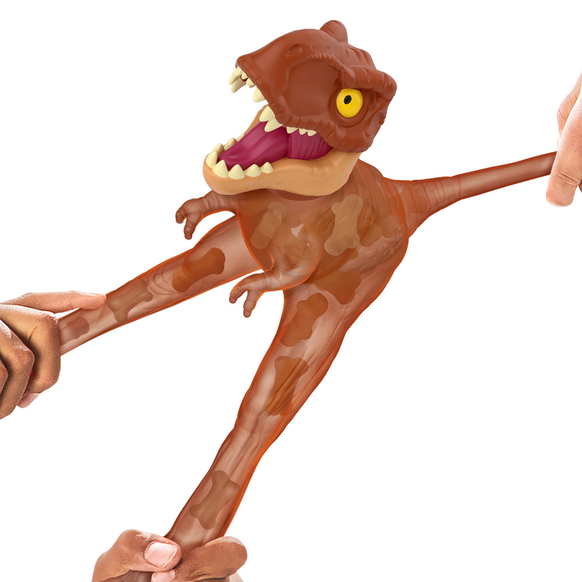Heroes of Goo Jit Zu Supagoo T Rex squishy body returns to shape after stretch