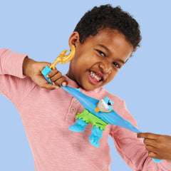 Stretch Thrash up to three times his size for bigger action.