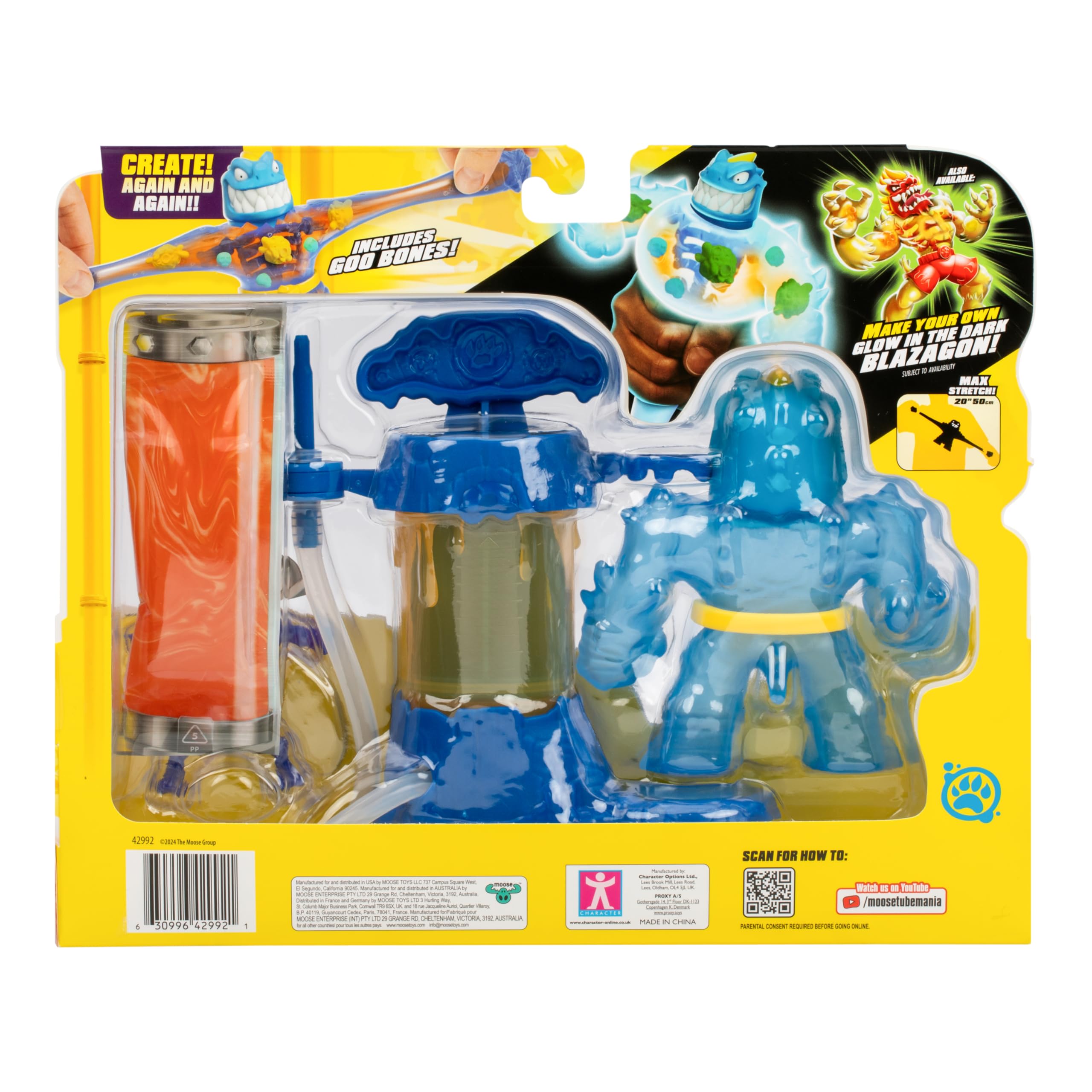 3x stretch capability lets Tyro perform dramatic, extended goo attacks.
