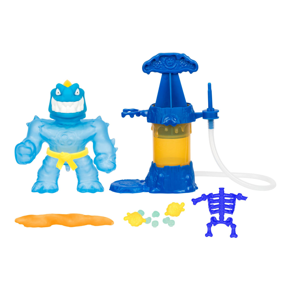 Heroes of Goo Jit Zu Tyro Creator Chamber enables glow-ready hero crafting after dark.