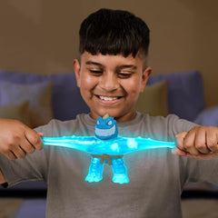 Tyro mix-and-fill action lets kids customize glow effects for unique figures.