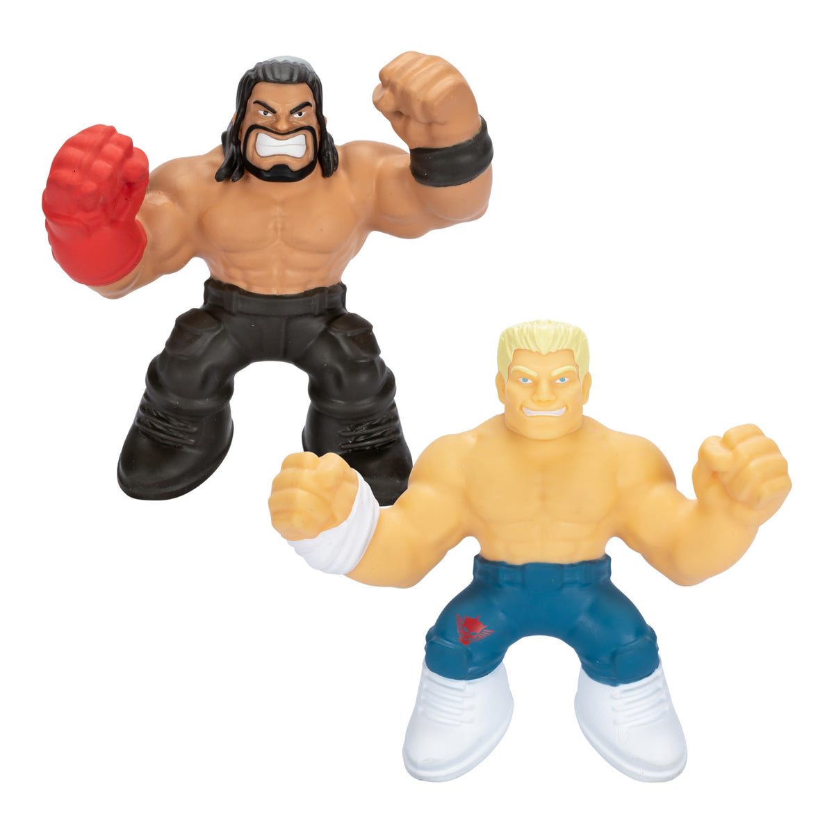 Heroes of Goo Jit Zu WWE Roman Reigns figure with gooey filling for kid-friendly stretch play