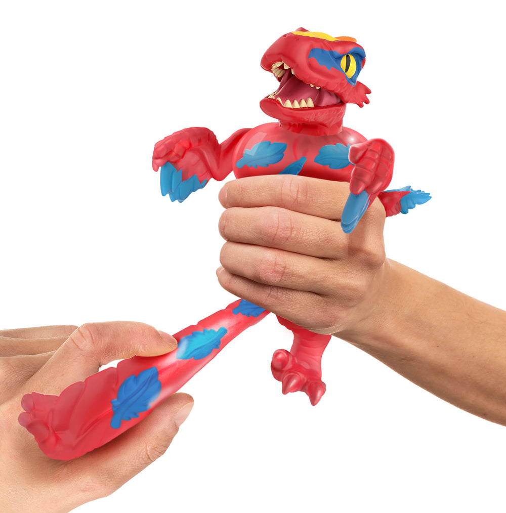 Heroes of Goo Jit Zu Pyroraptor in stretch attack pose for dramatic action scenes.