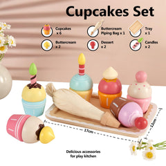 HERSITY cupcake toppings assortment sparks creativity during kid-friendly role play