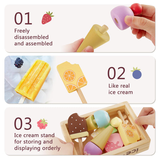 HERSITY ice-cream cone pieces add colorful treats to the stand