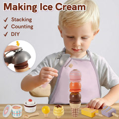 HERSITY wooden ice cream cones set to inspire creative flavor ideas during role play