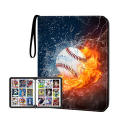 HESPLUS 9-pocket binder closed with durable PU leather cover protecting cards