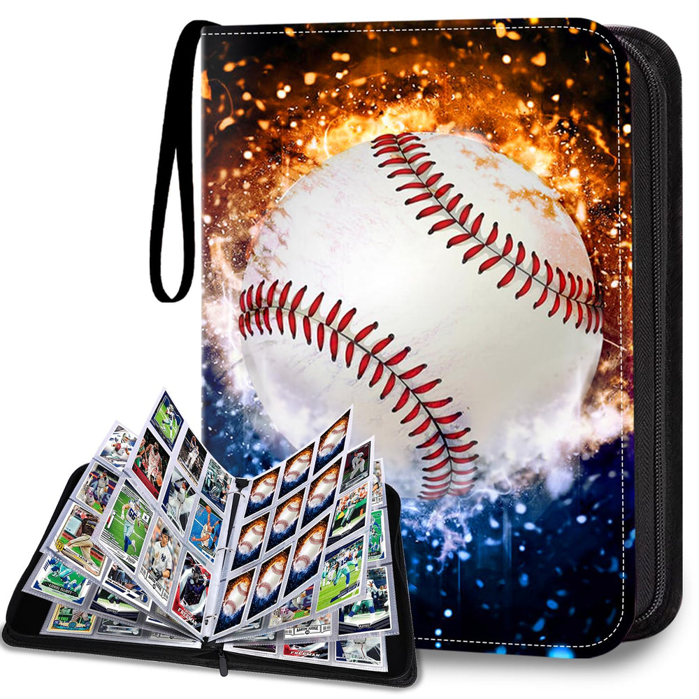 HESPLUS 900-pocket binder cover in waterproof PU leather protects your cards on the go.