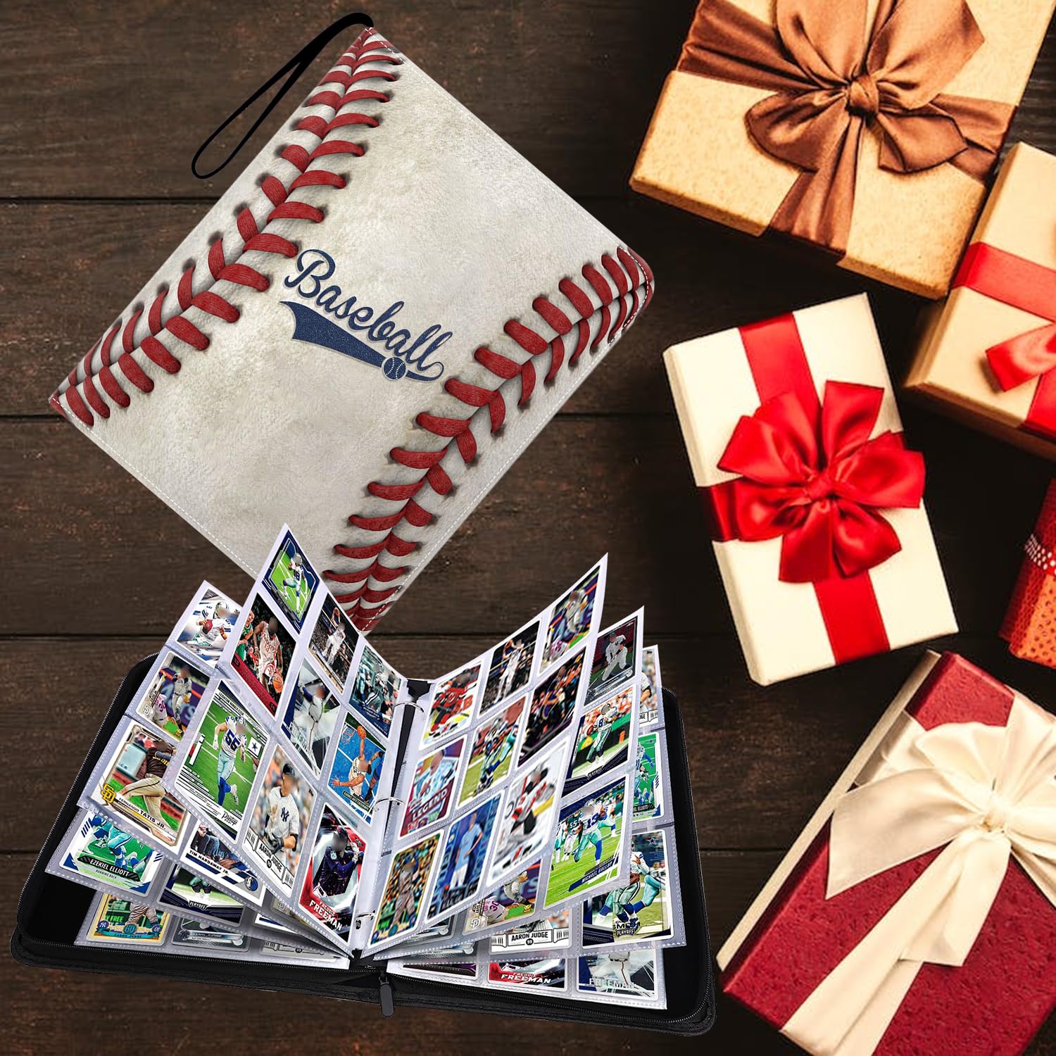 HESPLUS binder holds standard-sized cards including MTG and baseball.
