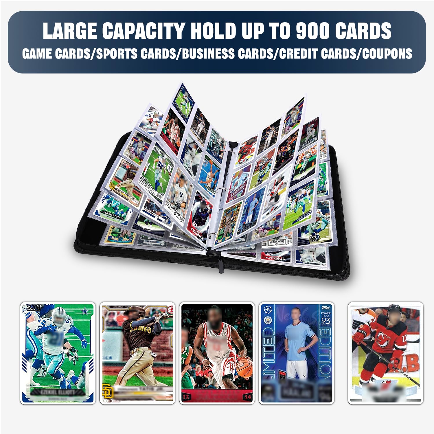 HESPLUS top-loading sleeves simplify card insertion and protection.
