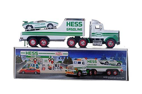 Hess 1991 toy truck with racer with real headlights for authentic display and imaginative play.