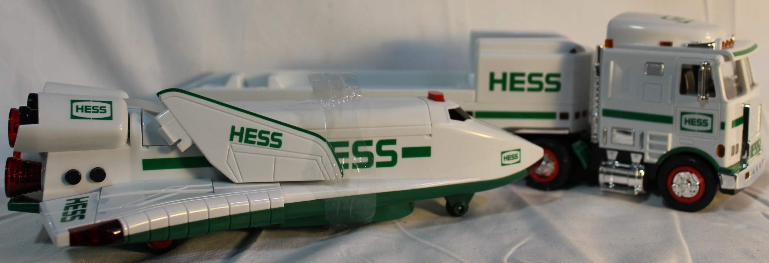 Hess 1999 truck and shuttle detail with satellite close-up
