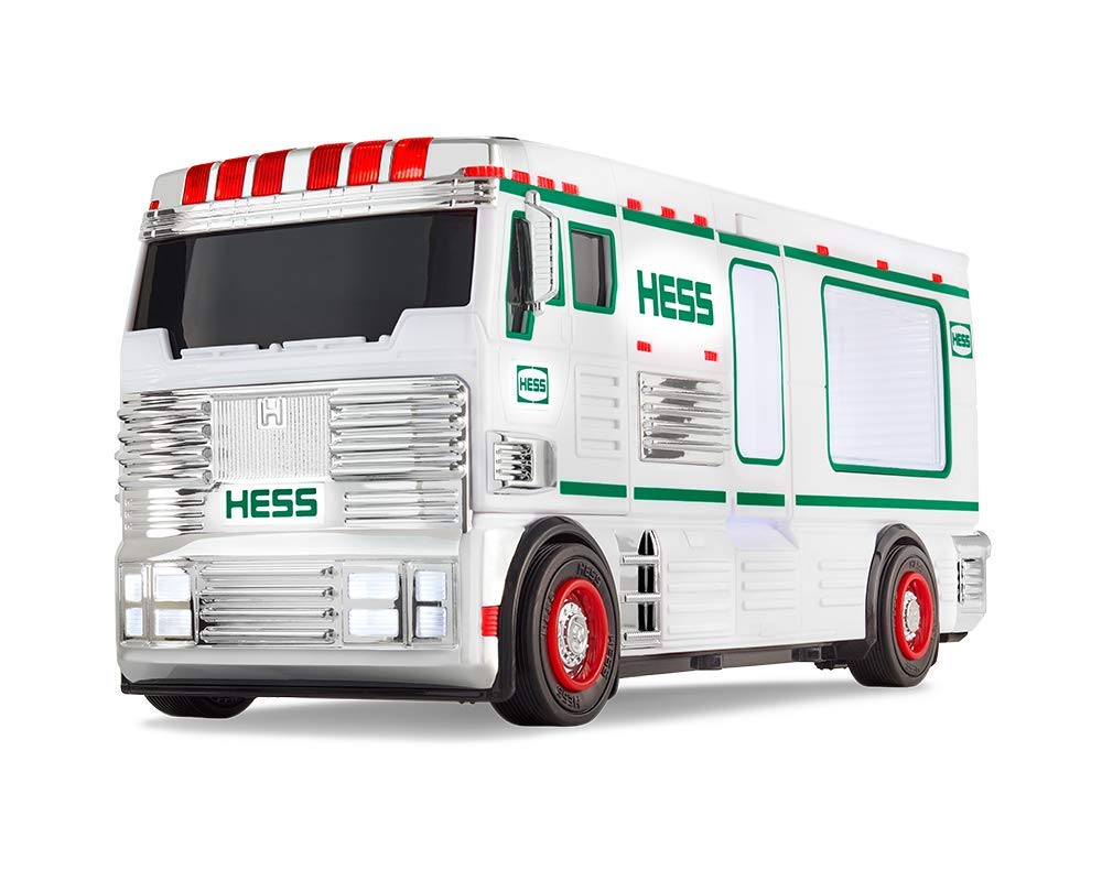 Hess 2018 toy truck RV with ATV and motorbike - LED lights illuminate action-packed playtime