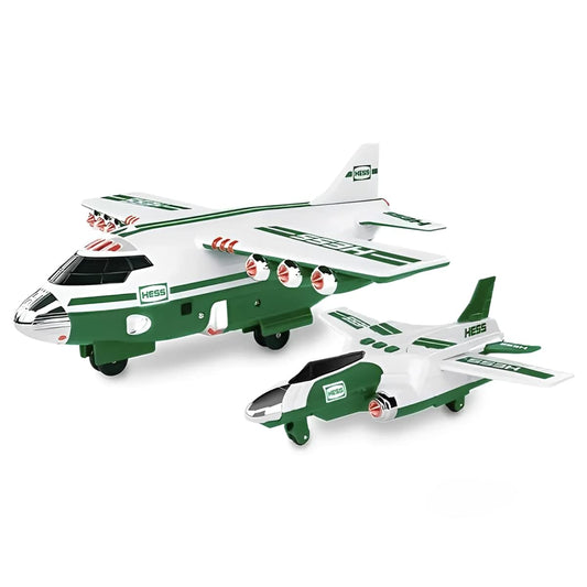 Hess Cargo Plane front view with bright LED lighting for dramatic play