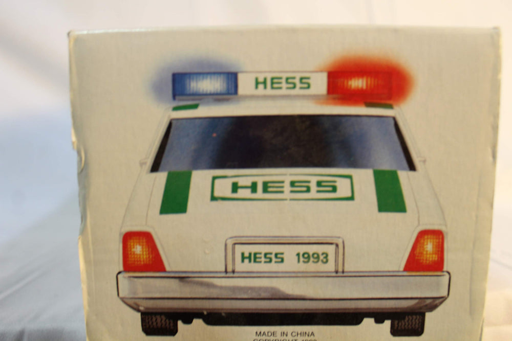 Hess Patrol Car 1993 battery compartment note for display readiness